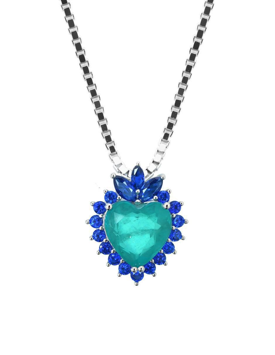 Collar corazón de plata P 925 Collar corazón de plata P 925
