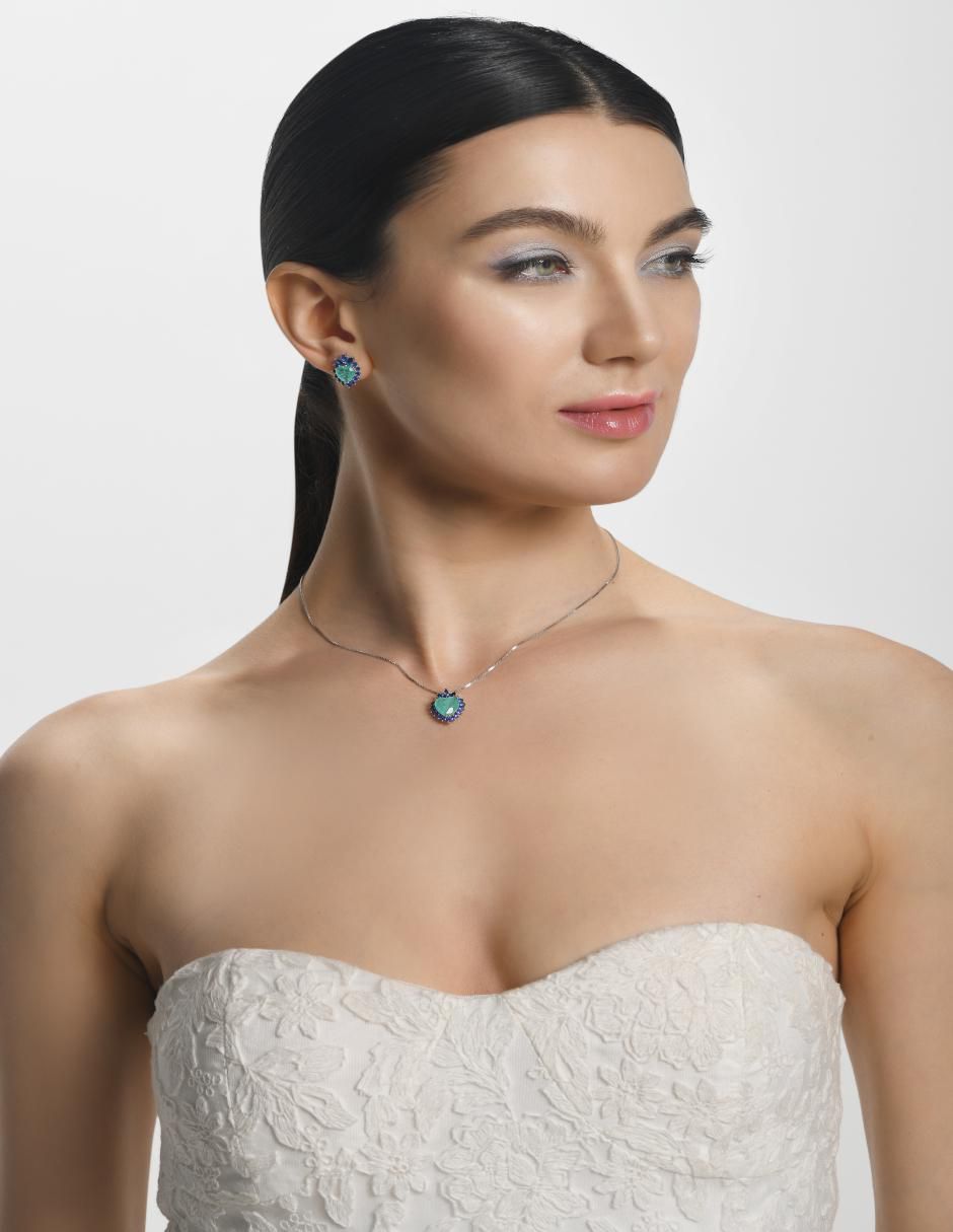 Collar corazón de plata P 925 4