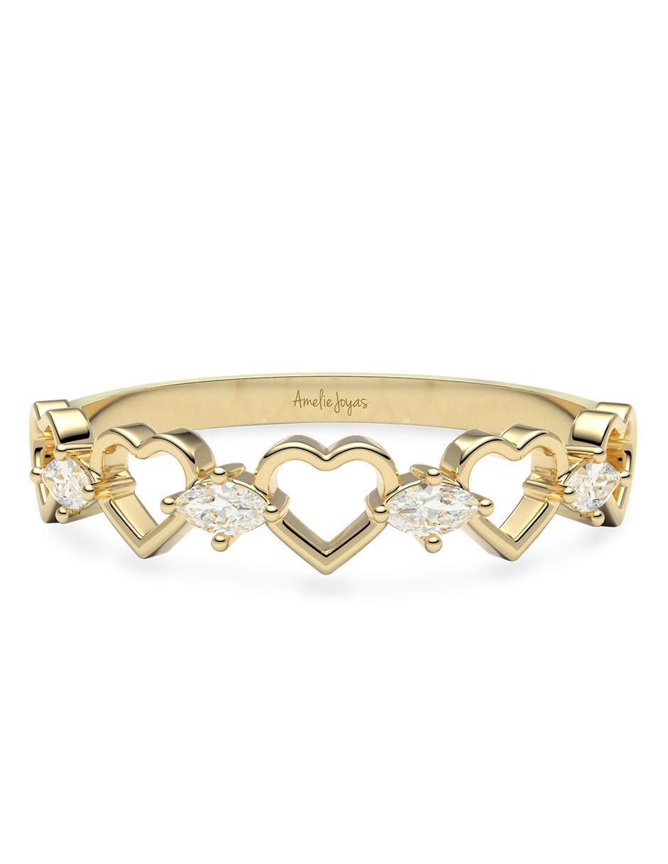 Anillo redondo 14 k de oro zirconia brillante Anillo redondo 14 k de oro zirconia brillante