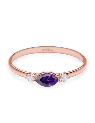 Anillo de rombo 10 k de oro zirconia brillante Anillo de rombo 10 k de oro zirconia brillante