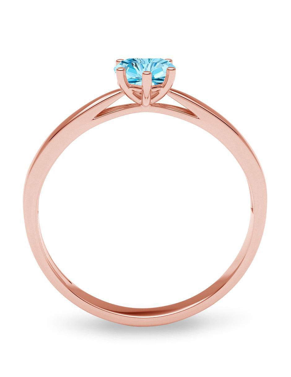 Anillo de corazón 14 k de oro zirconia brillante