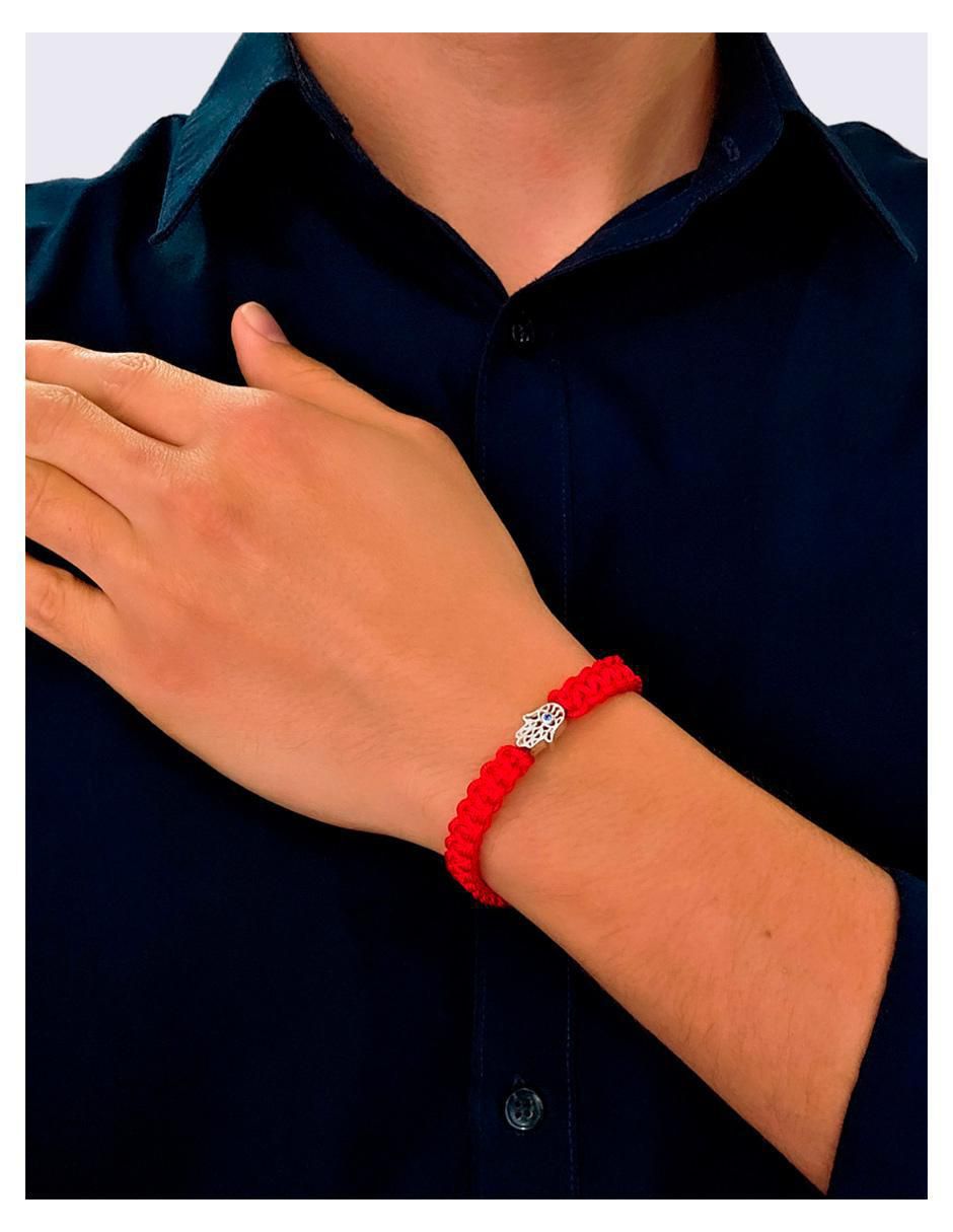 Brazalete de plata con zirconia P 925 acabado liso 4