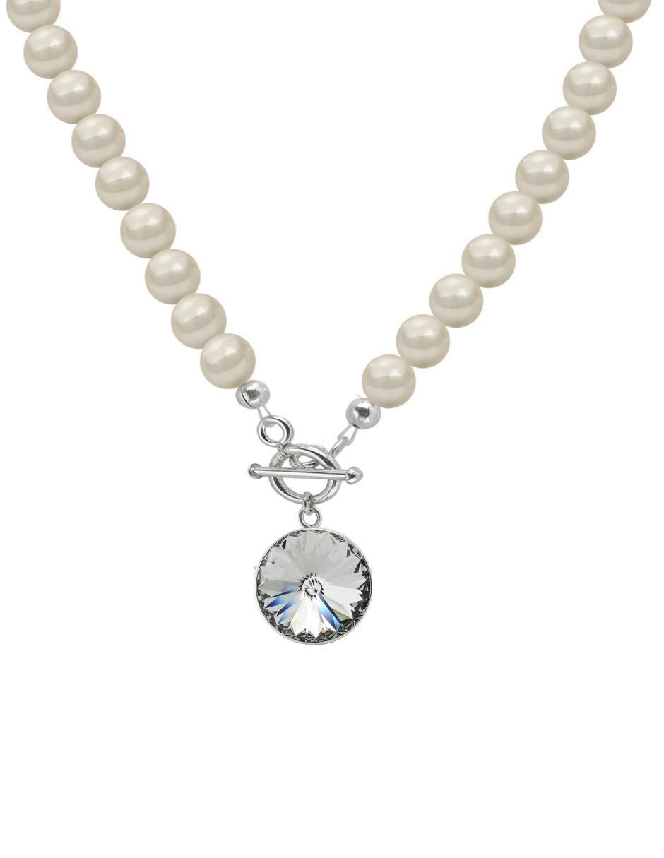 Collar circular Rivoli de plata P 925 2