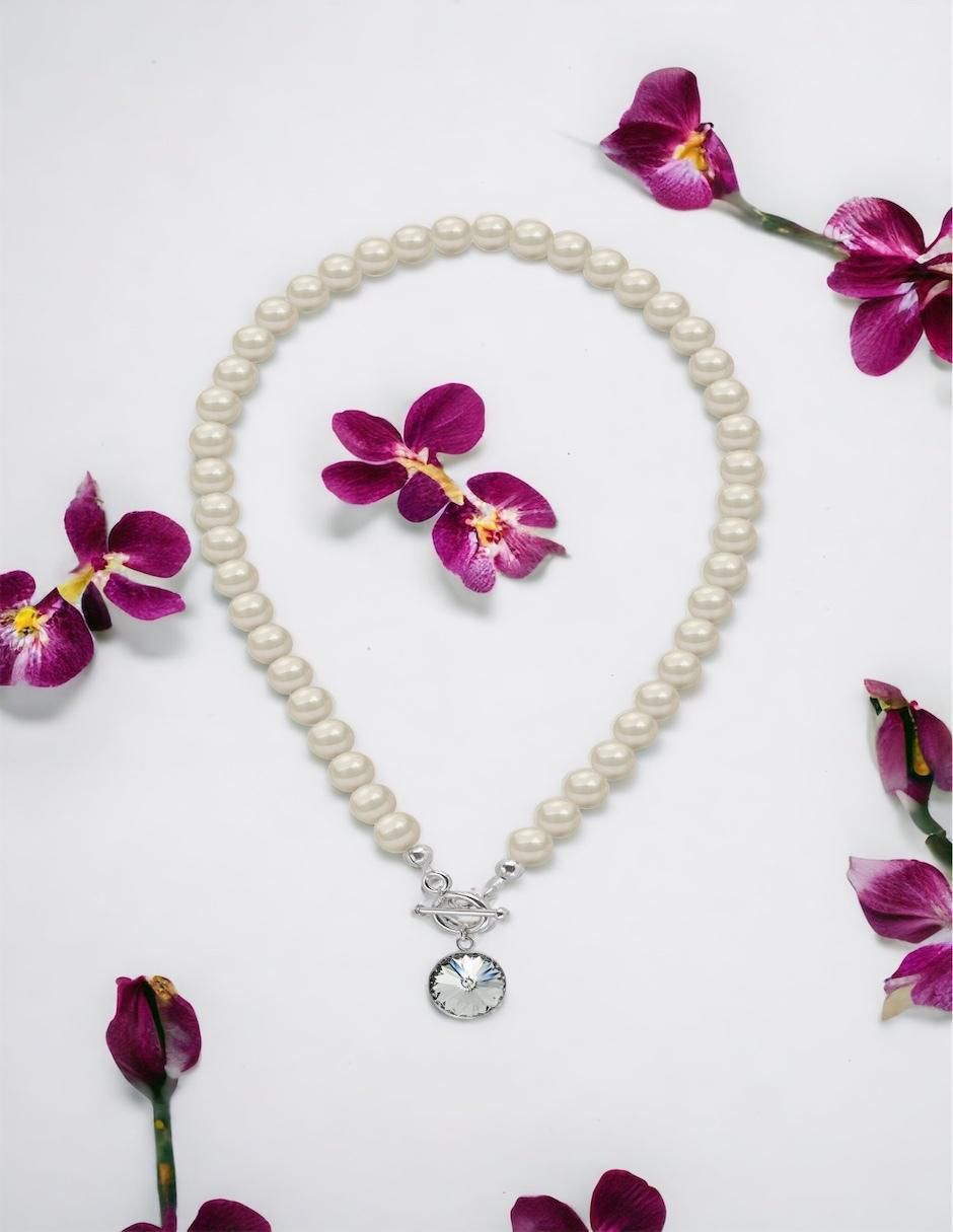 Collar circular Rivoli de plata P 925 3