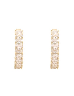 Aretes redondos con acabado brillante