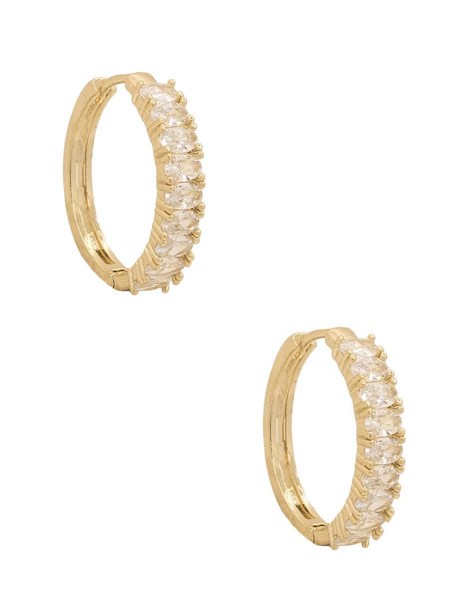 Aretes redondos con acabado brillante 2