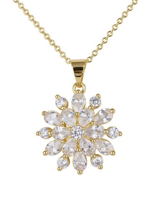 Collar con dije de flor