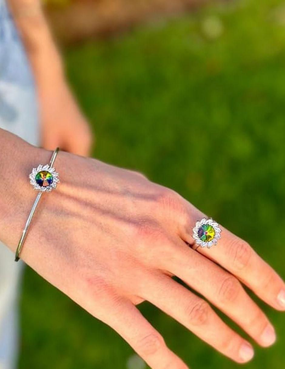 Brazalete con cristal austriaco Oporto
