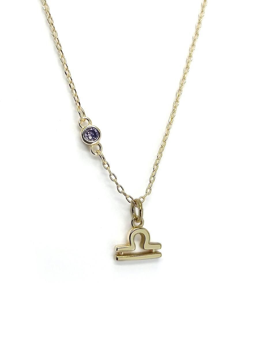 Collar Zodiacos con acabado baño de oro 18 K 2