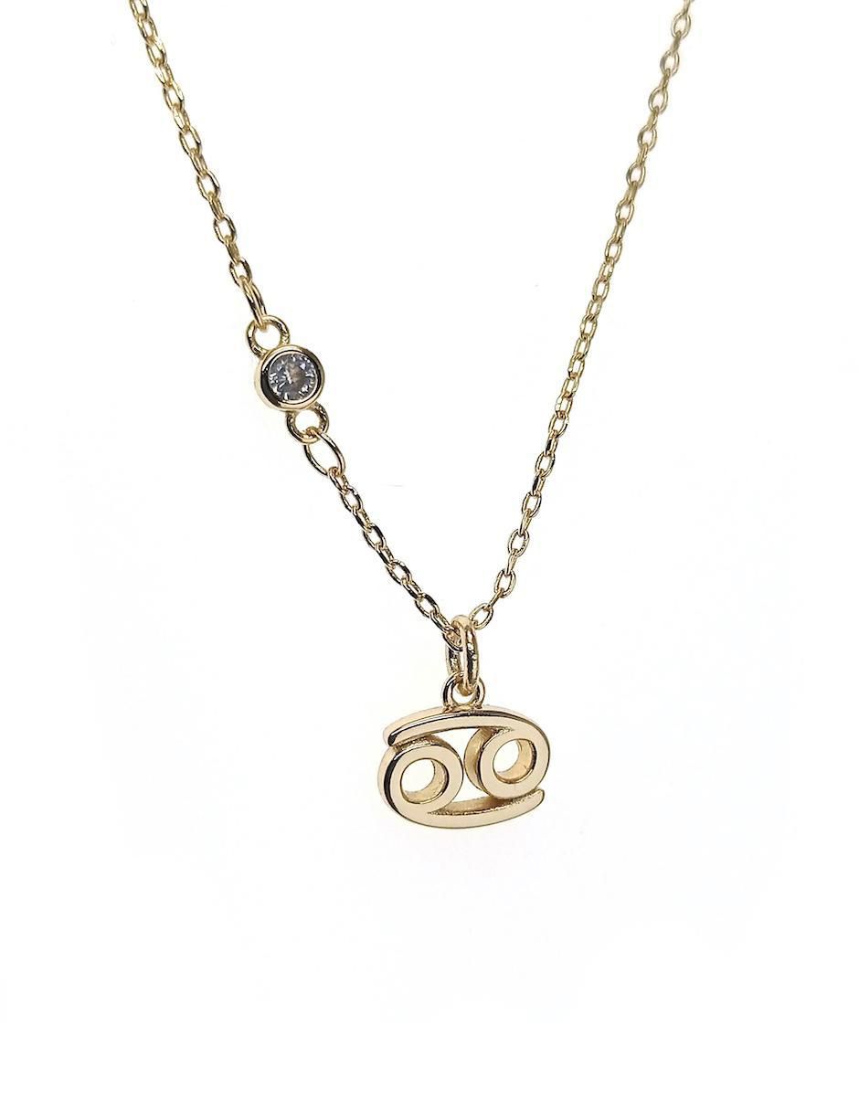 Collar Zodiacos de baño de oro 18 K