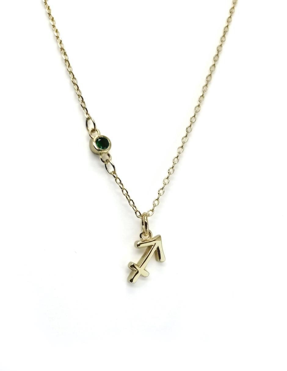 Collar Zodiacos con acabado baño de oro 18 K