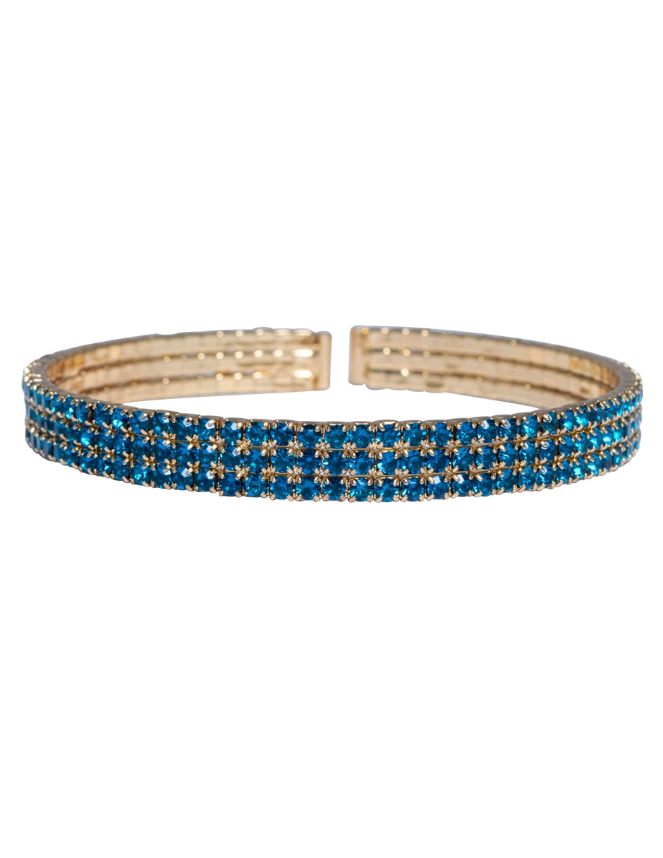 Pulsera con cristal acabado brillante 2