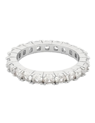 Anillo P 925 de plata zirconia brillante