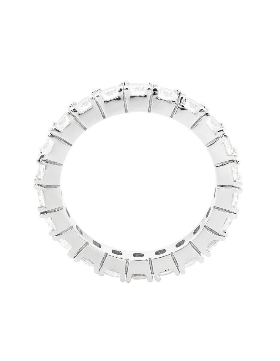 Anillo P 925 de plata zirconia brillante