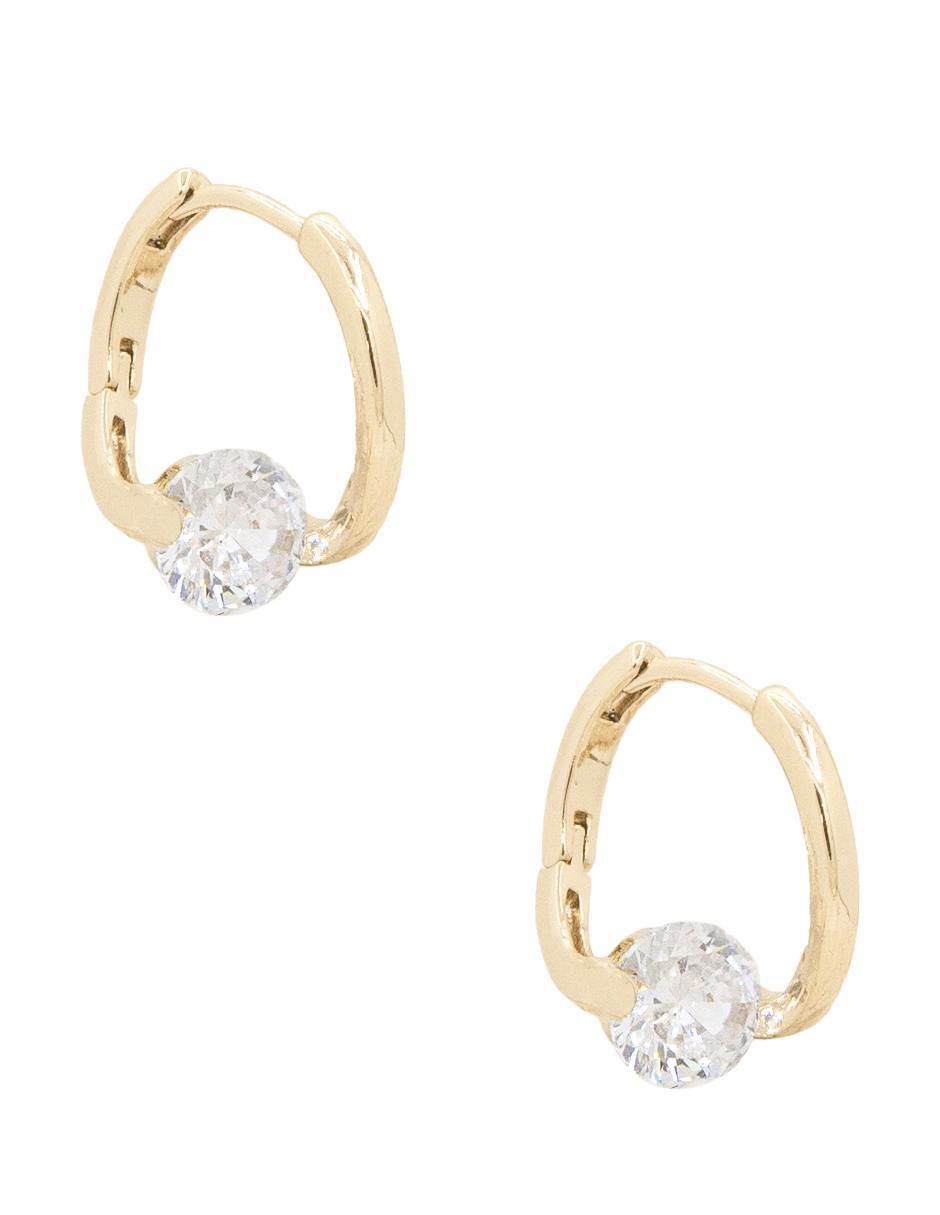Aretes redondos con acabado brillante 2