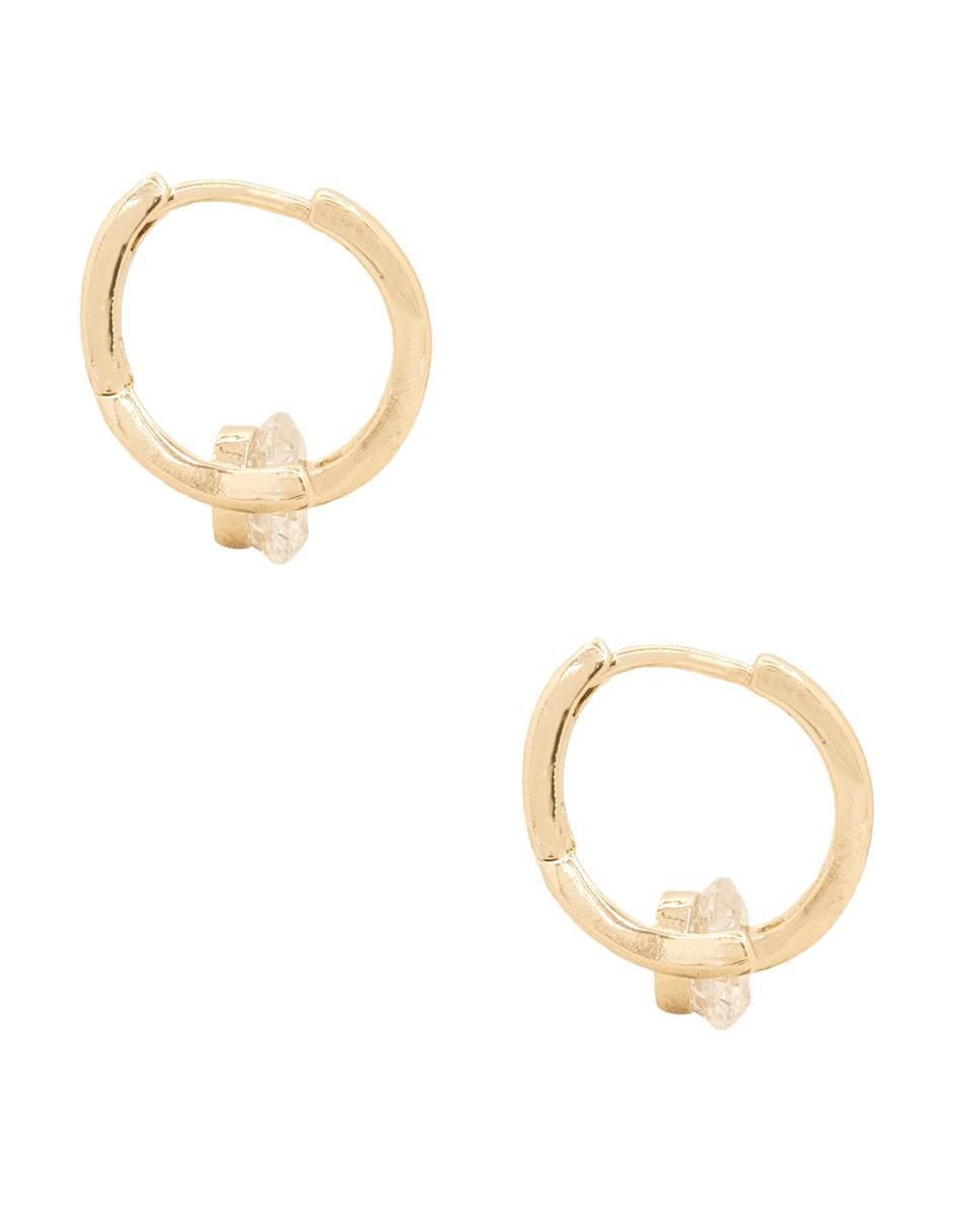 Aretes redondos con acabado brillante 3