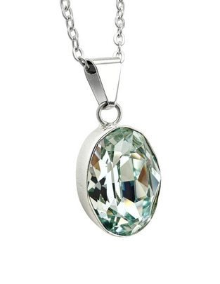 Collar de ovalado de plata P 925