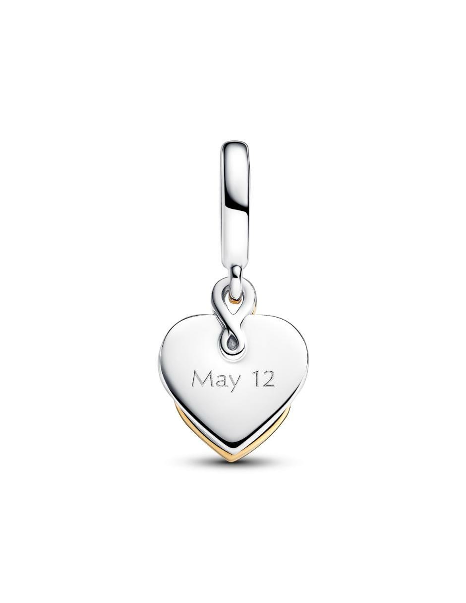 Charm de corazón Pandora Moments de plata P 925