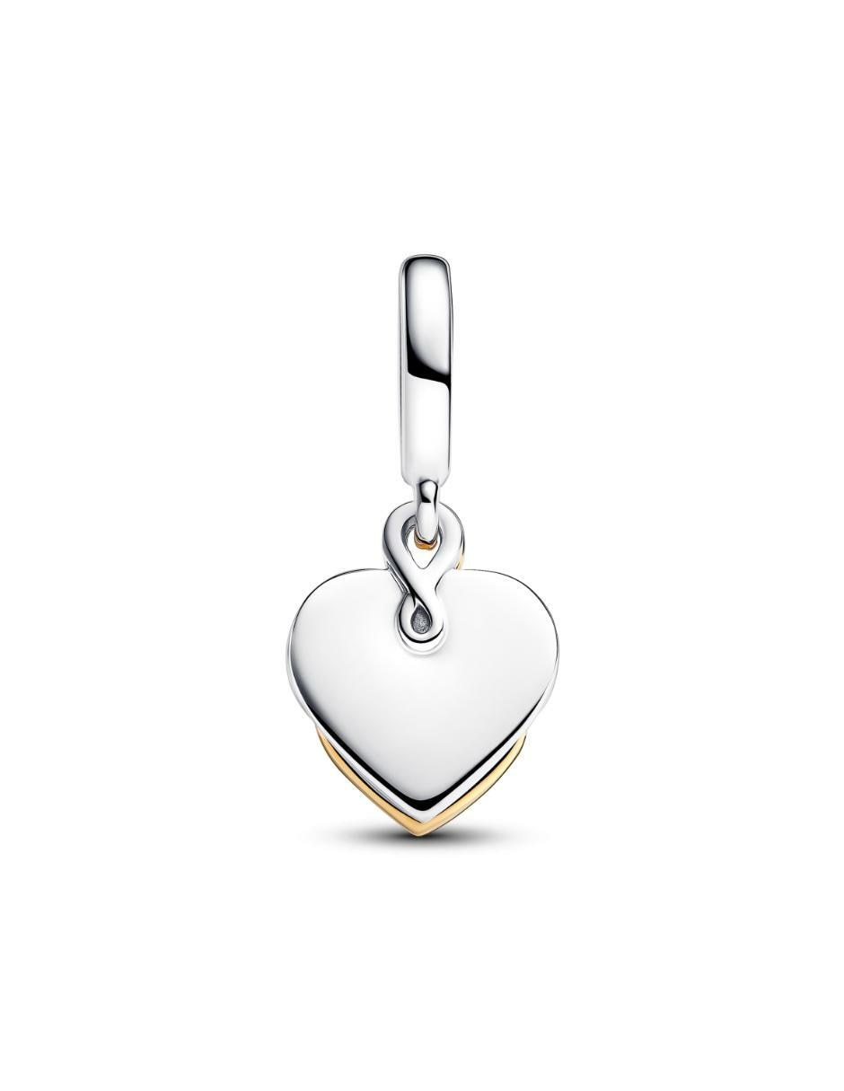 Charm de corazón Pandora Moments de plata P 925