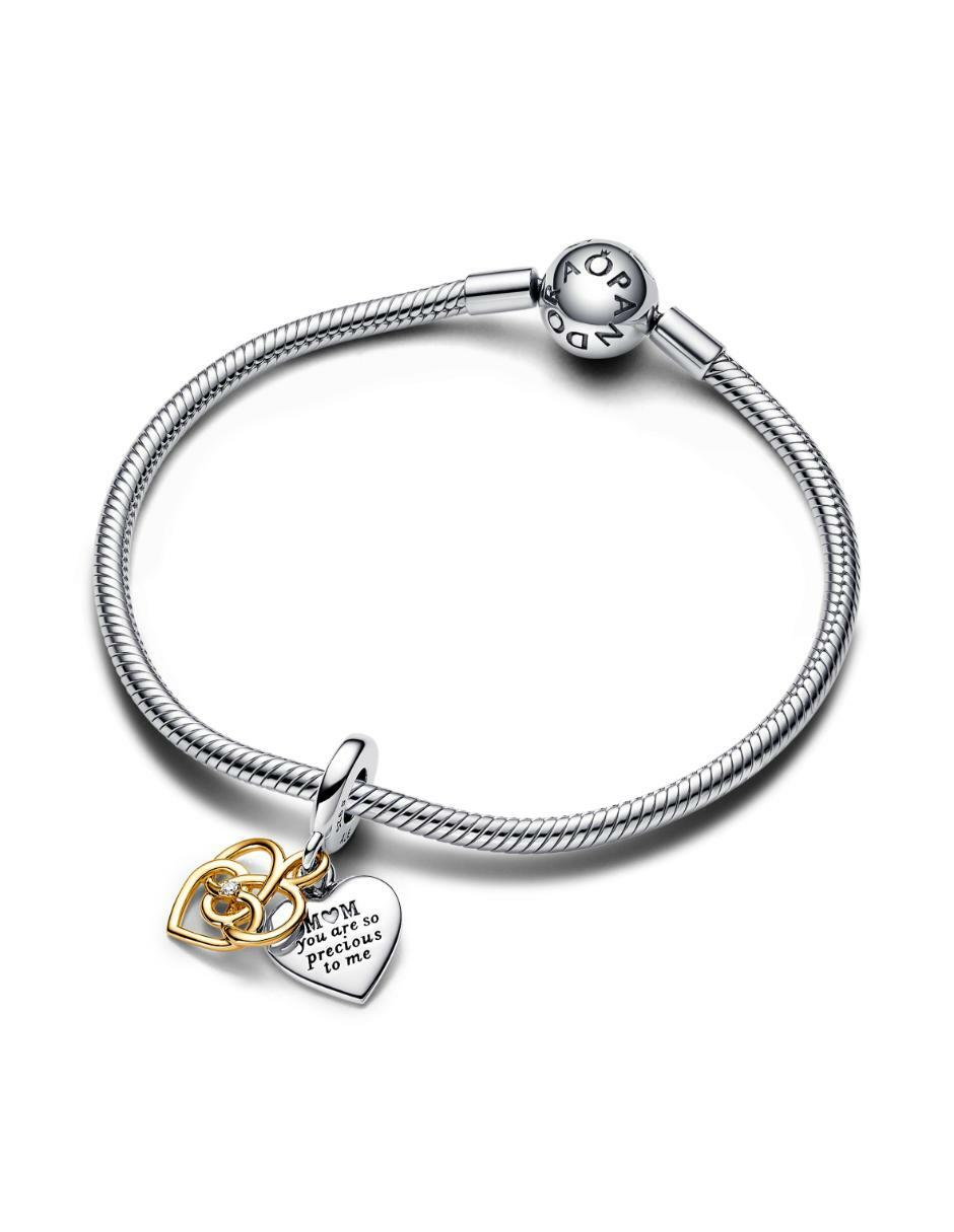 Charm de corazón Pandora Moments de plata P 925