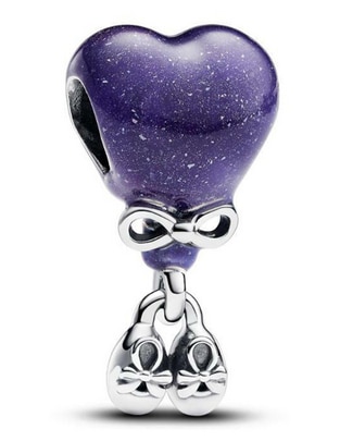 Charm de corazón Pandora Moments de plata P 925