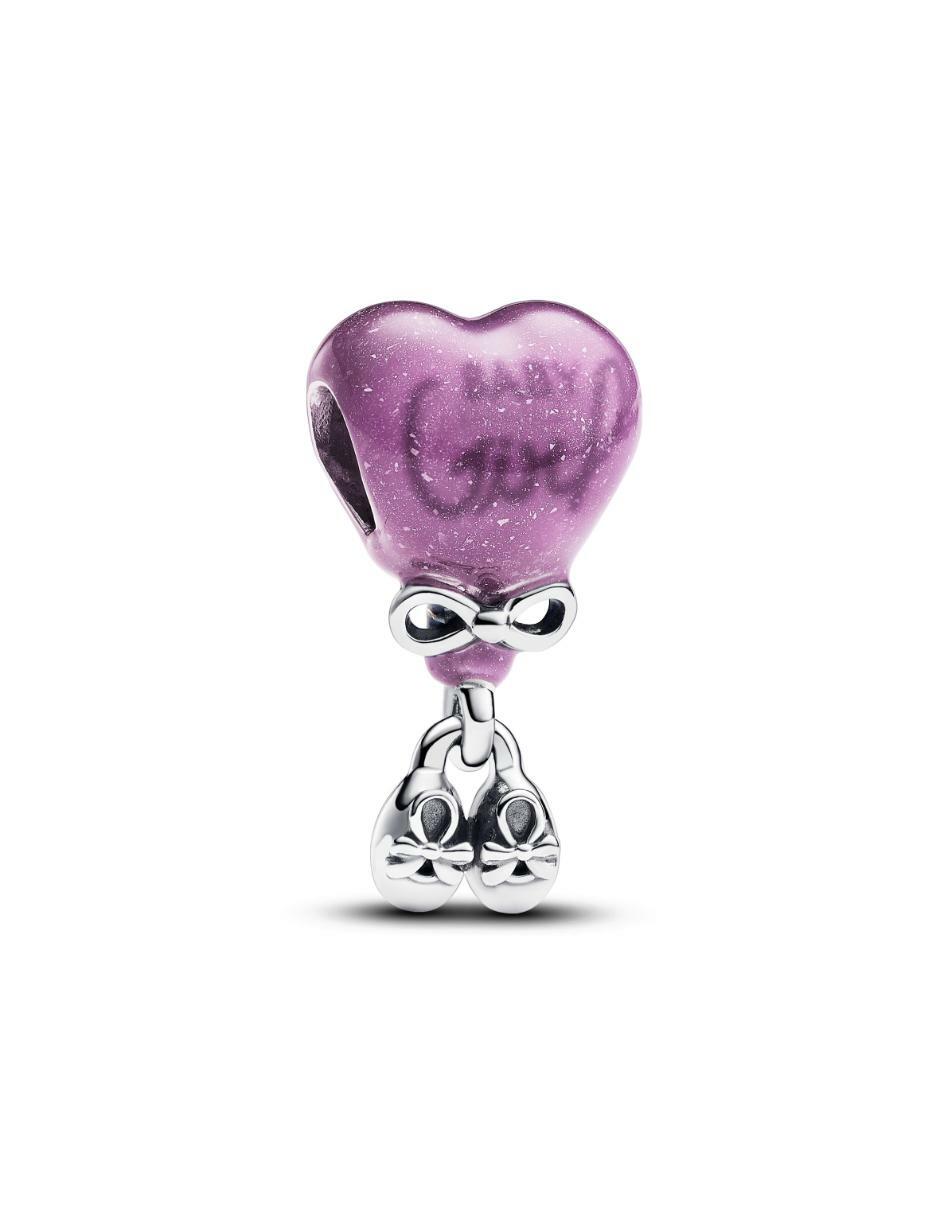 Charm de corazón Pandora Moments de plata P 925