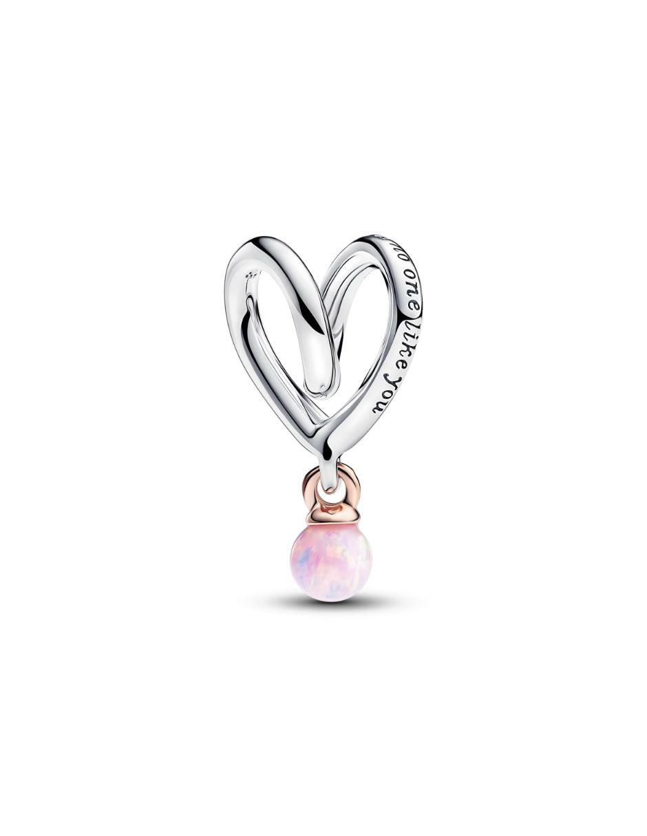 Charm de corazón Pandora Moments de plata P 925