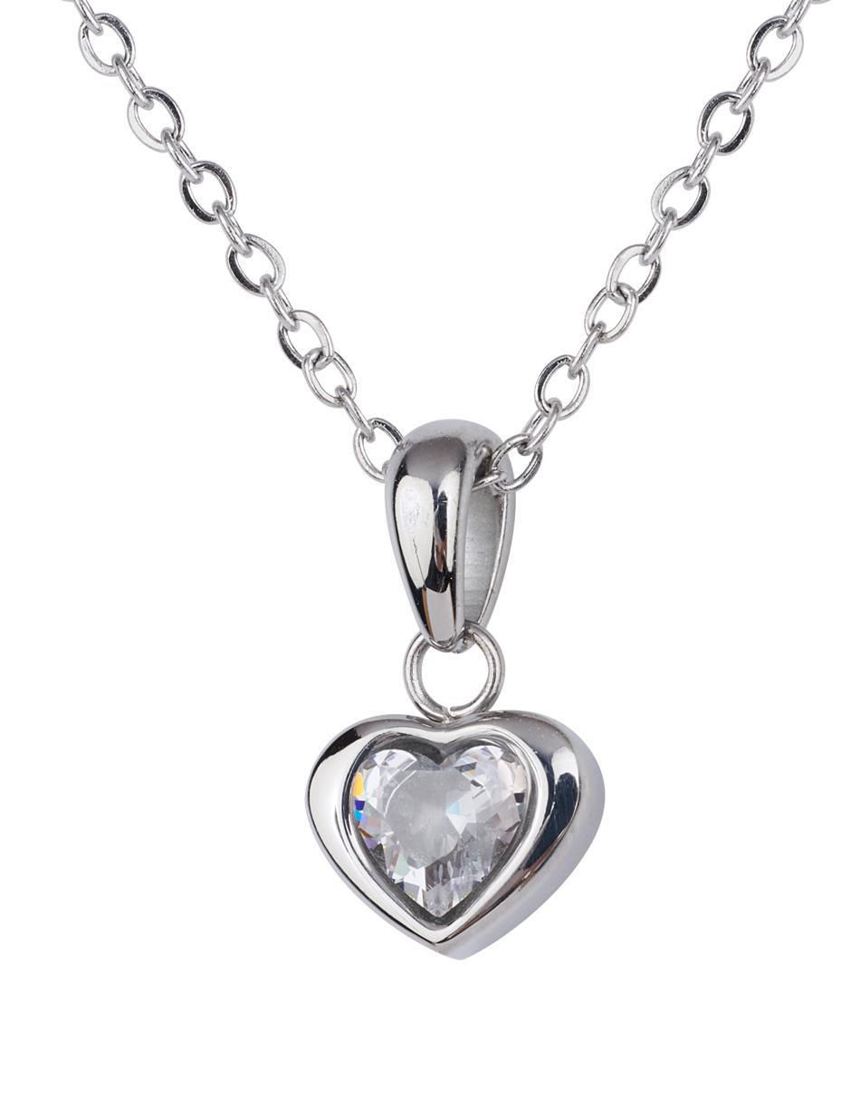 Aretes y collar de corazón Dalia zirconia cúbica 5