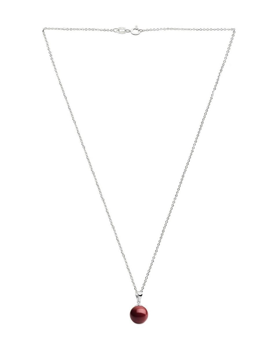 Aretes y collar circular Pearls de plata p 925 cristal 5