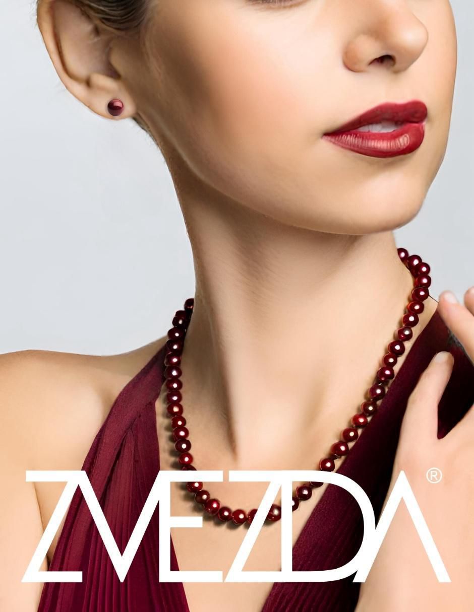 Aretes y collar circular Pearls de plata p 925 cristal 2