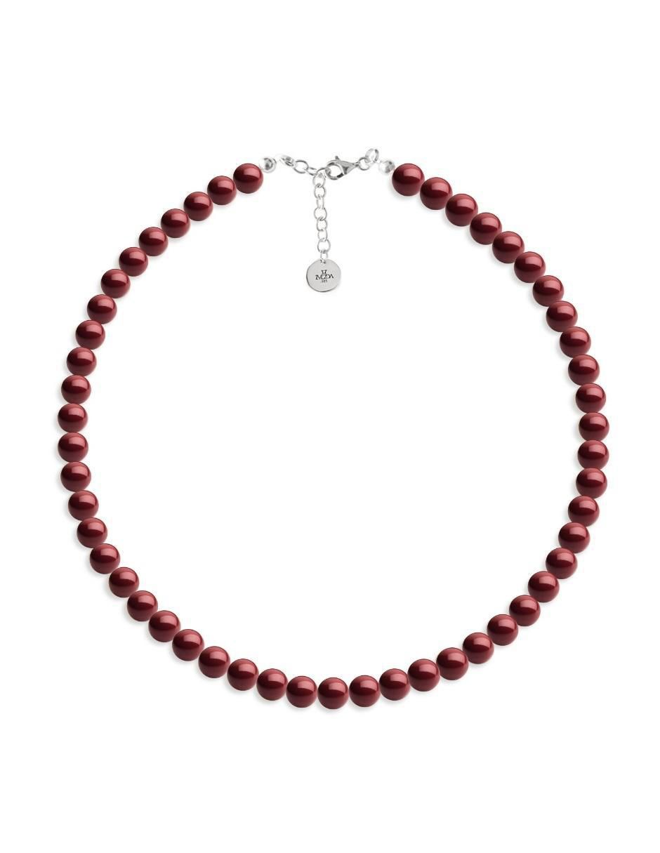 Aretes y collar circular Pearls de plata p 925 cristal 3