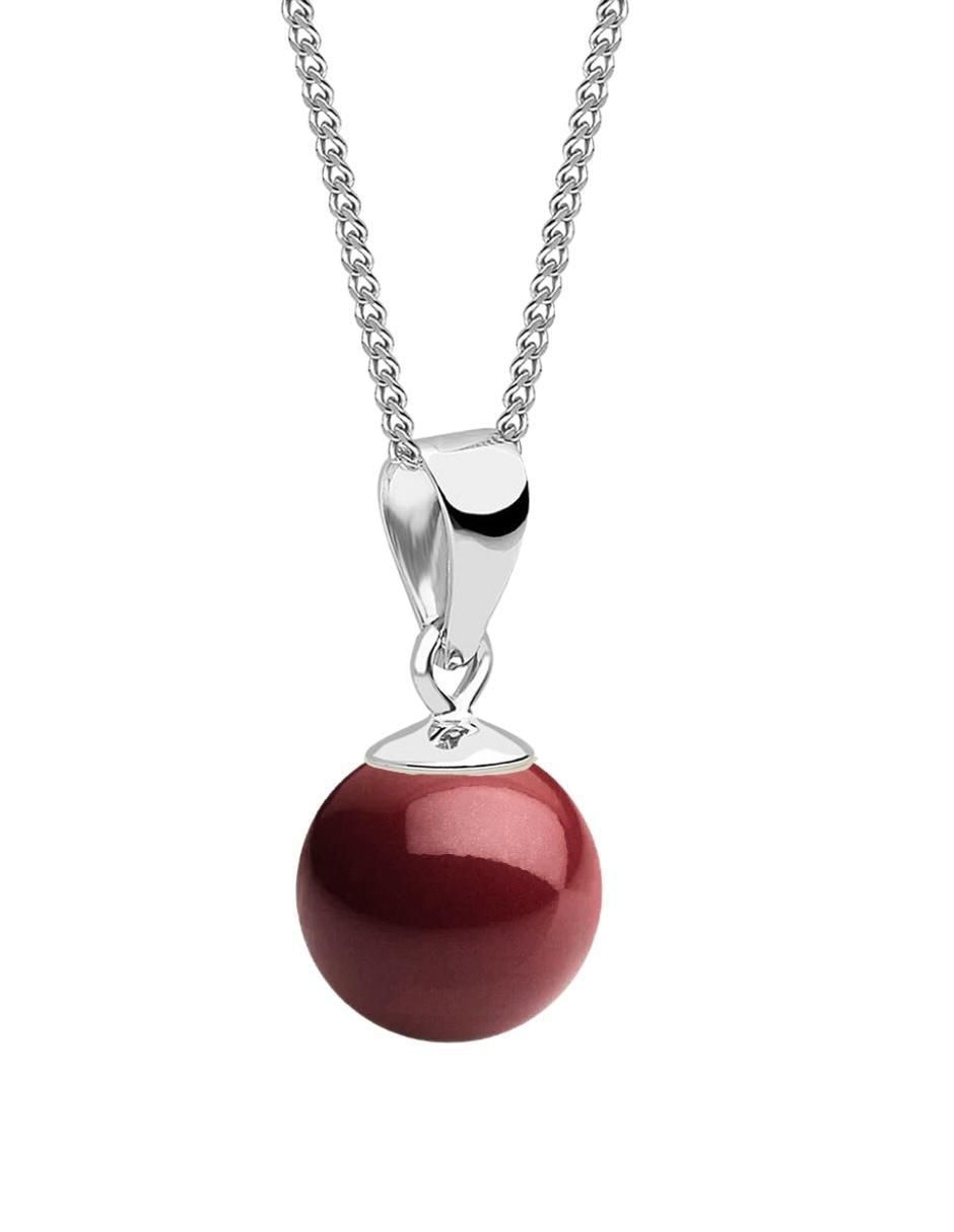 Aretes, collar y pulsera de circular Pearls de plata P 925 cristal 5