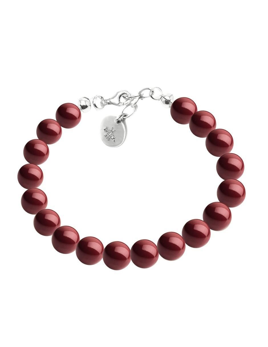 Aretes, collar y pulsera de circular Pearls de plata P 925 cristal 7