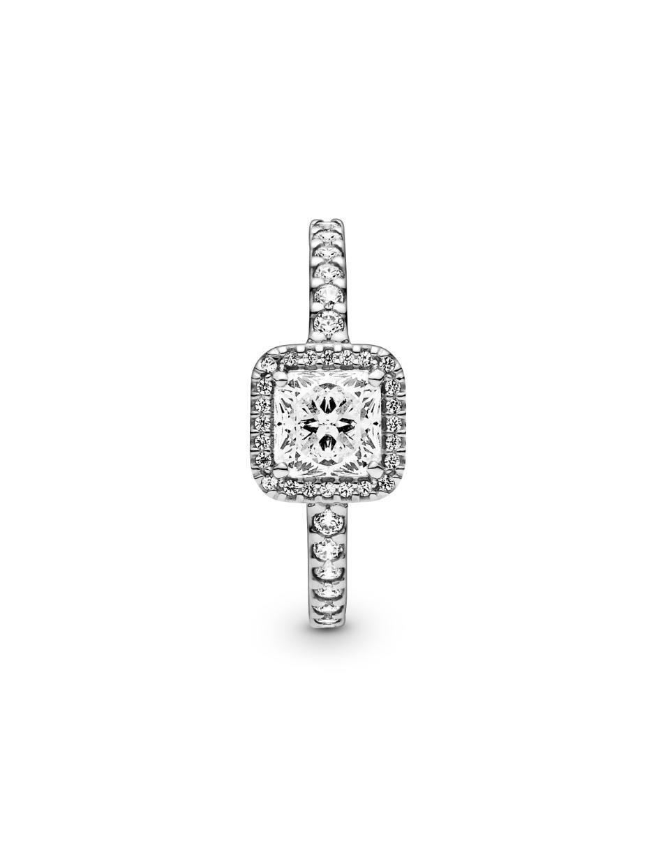 Anillo redondo Timeless P 925 de plata zirconia cúbica pulido 3