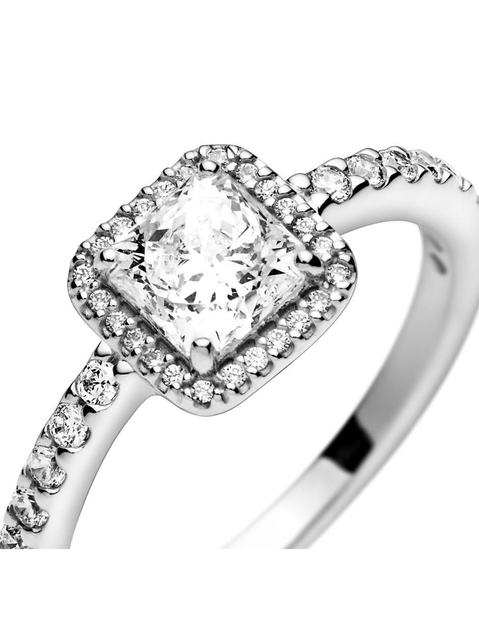 Anillo redondo Timeless P 925 de plata zirconia cúbica pulido 2