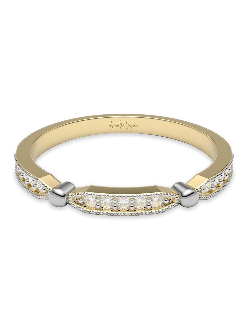 Churumbela de oro 14 k zirconia