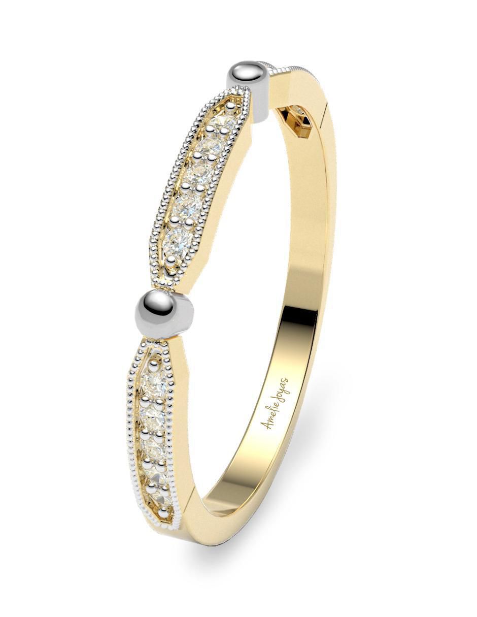 Churumbela de oro 14 k zirconia 5