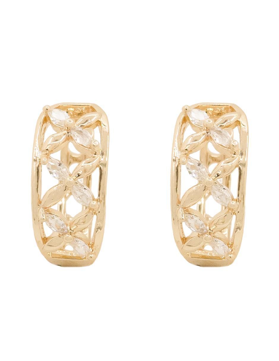 Aretes redondos con acabado brillante