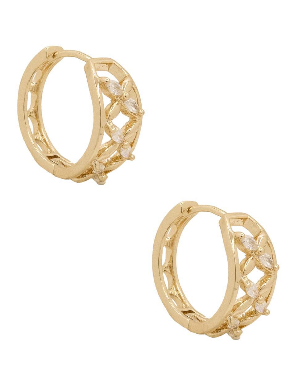Aretes redondos con acabado brillante 3