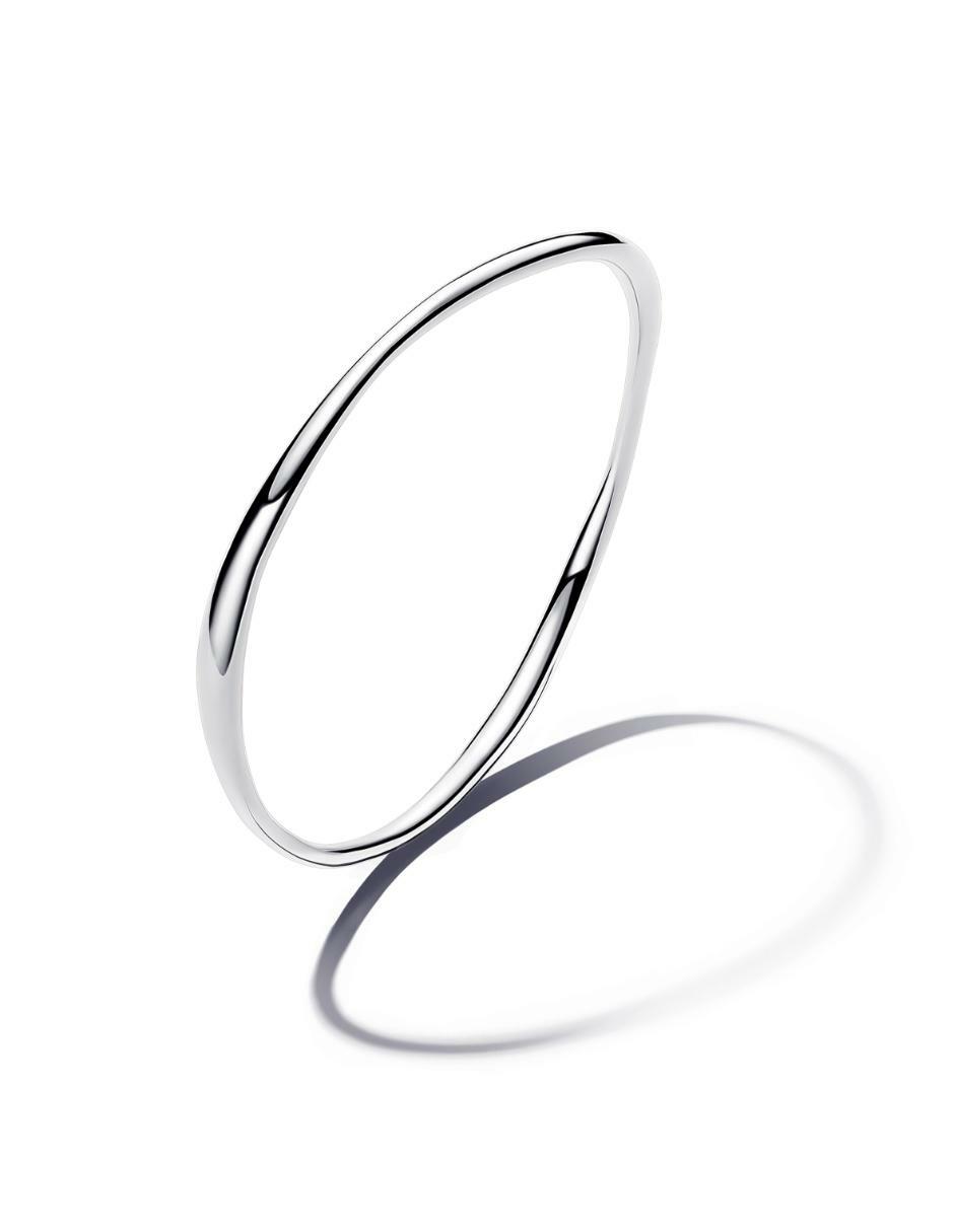 Brazalete de plata P 925 Essence acabado liso 2