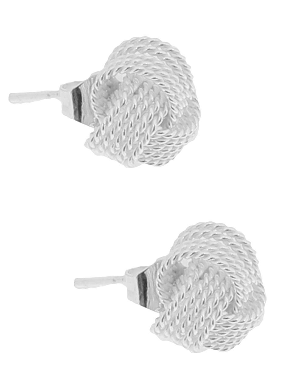 Aretes y collar redondo de plata p 925 5