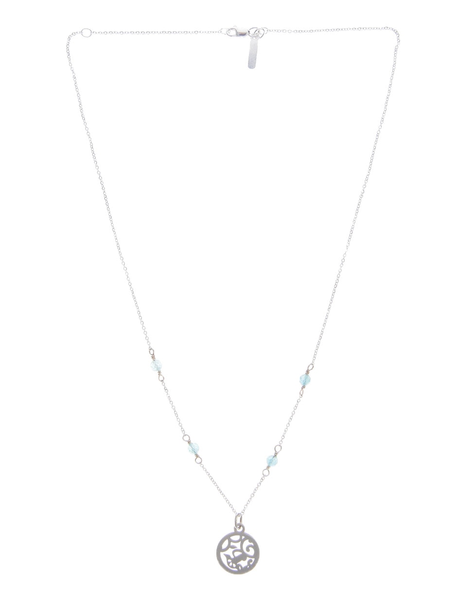 Collar circular Pajaritos de plata P 925 2