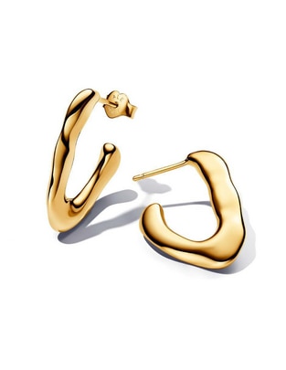 Aretes de aro Essence de plata P 925