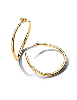 Aretes de aro Essence de plata P 925