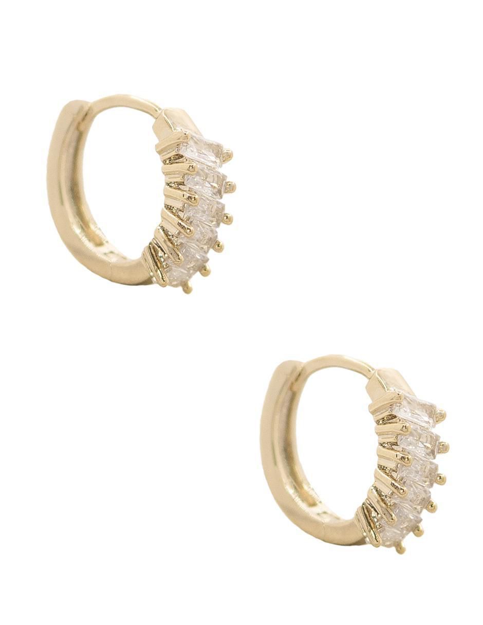 Aretes redondos con acabado brillante 2