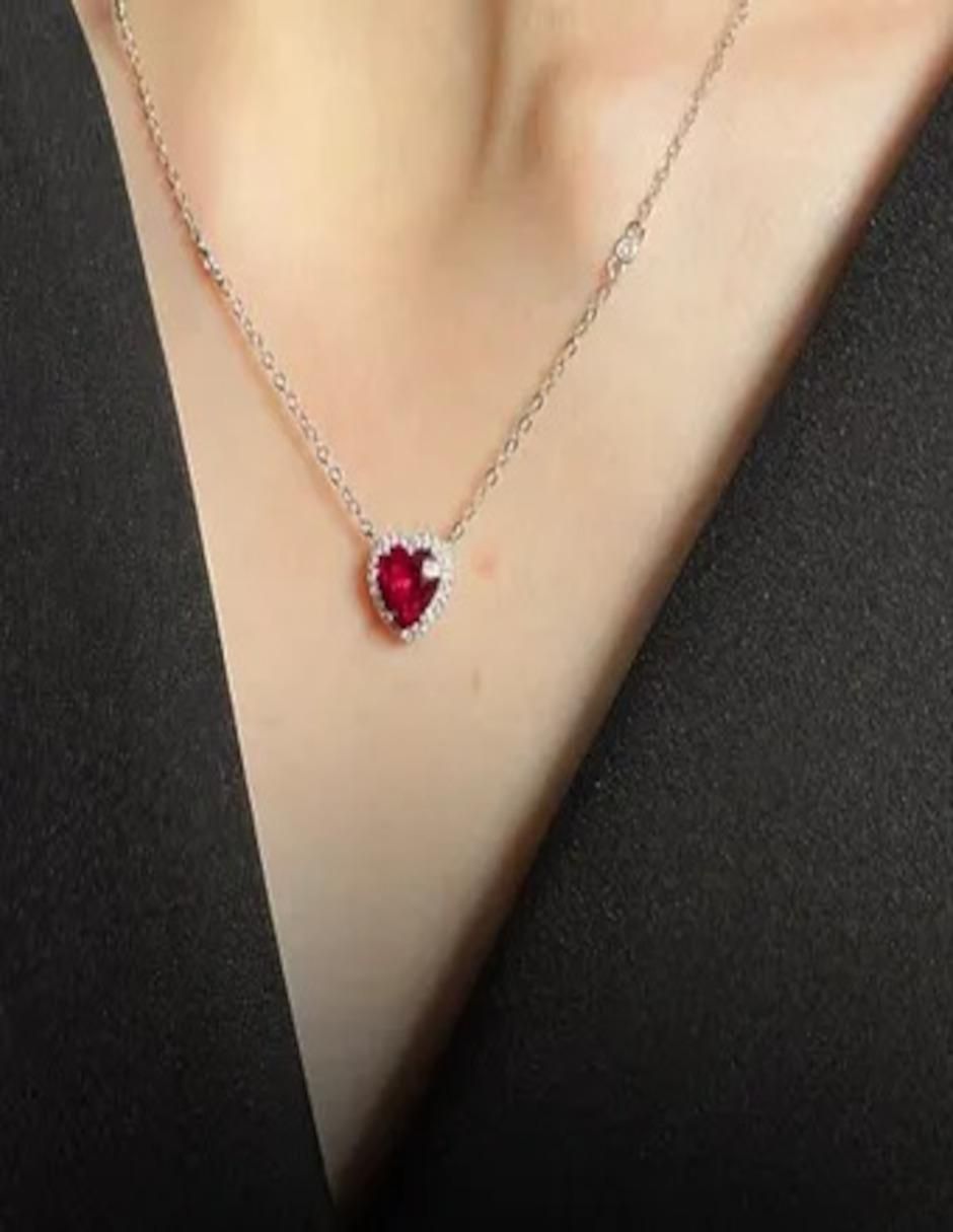 Collar corazón de plata P 925 3