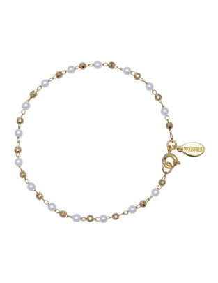 Pulsera con perla acabado brillante Pulsera con perla acabado brillante