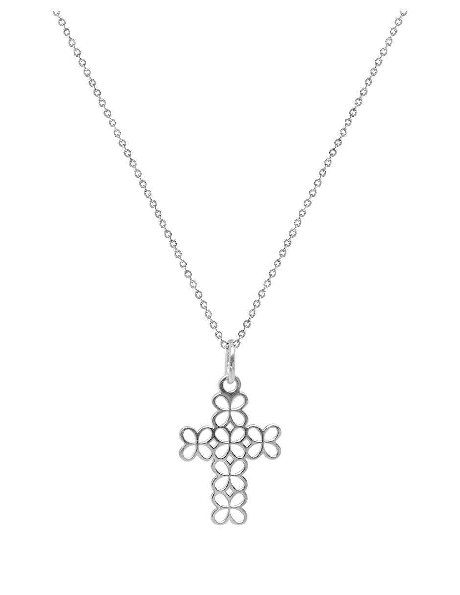 Colgante y dije de cruz de plata P 925