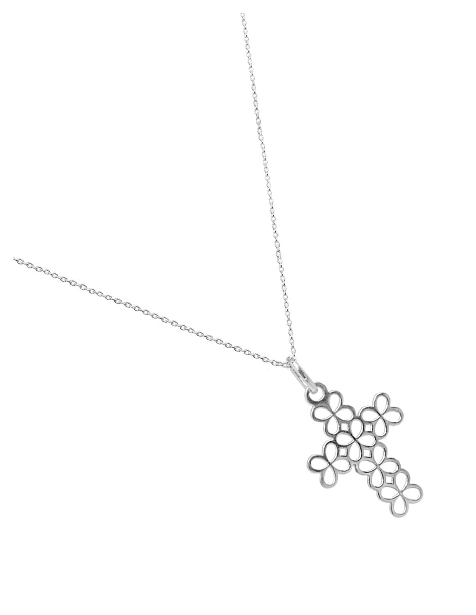 Colgante y dije de cruz de plata P 925