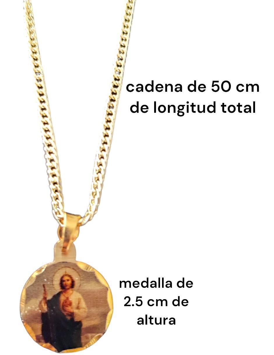 Collar con dije San Judas Tadeo 18 K